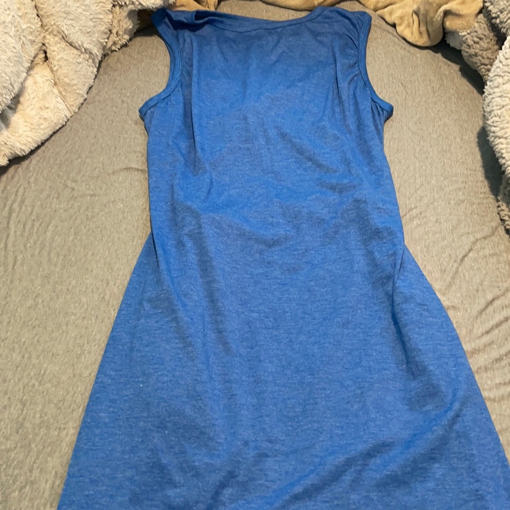 Open back tank dress